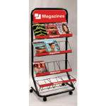 Single Side Magazine Rack