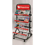 Double Side Magazine Rack